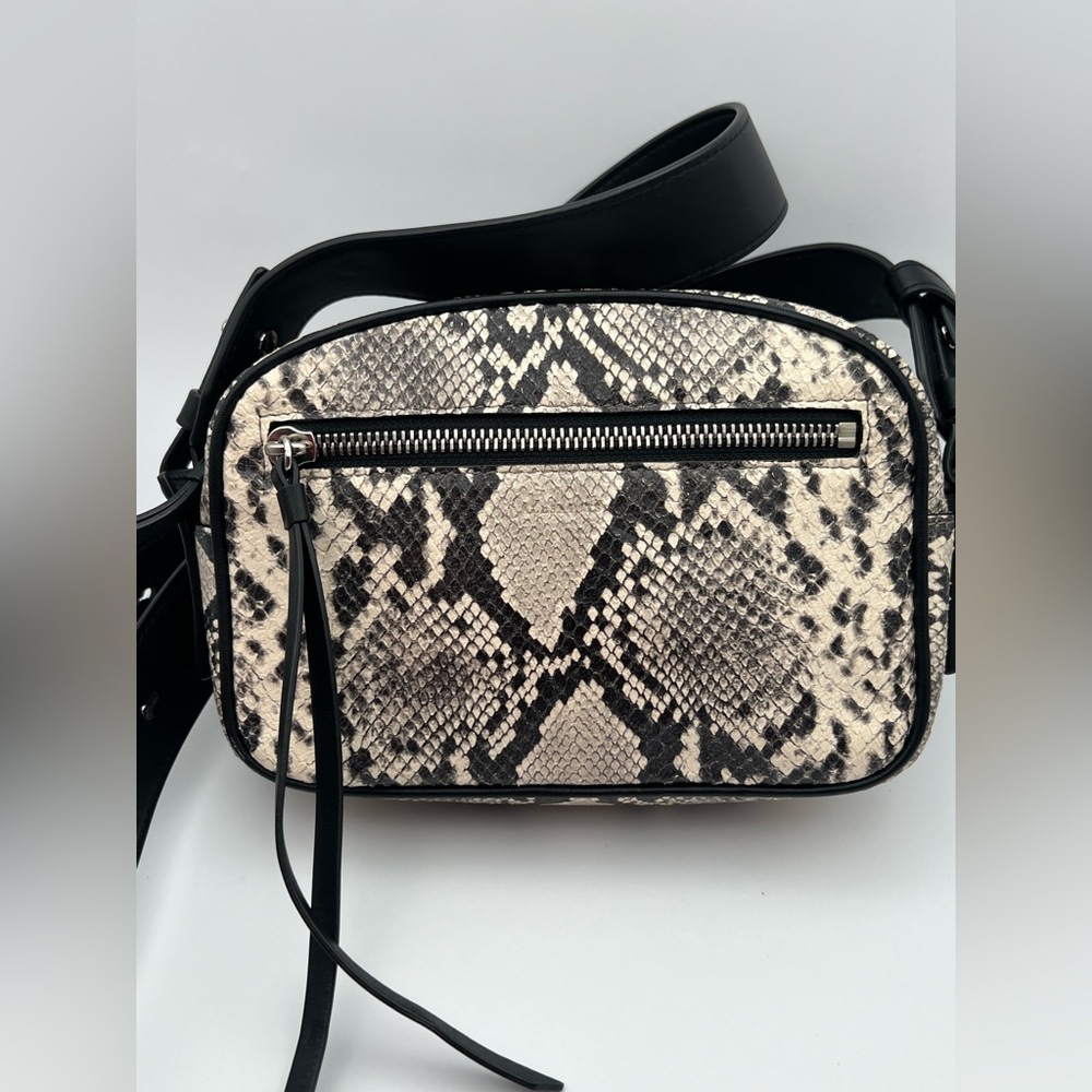 ALLSAINTS Sliver Bumbag Crossbody, Snake Print